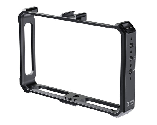 FEELWORLD Camera Monitor Cage for F5 PRO F5 PROX F6 PLUS F6 PLUSX Monitor with Multiple Expansion Interfaces Full Aluminum Alloy 2008