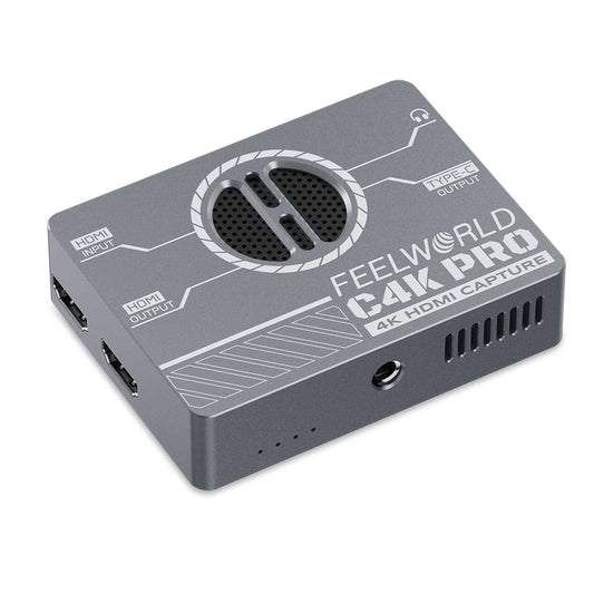 FEEWORLD C4K PRO USB-C Video Capture Card – 4K 60Hz, Plug and Play, Built-in Cooling, Ideal for Streaming, Gaming, Zoom/Teams