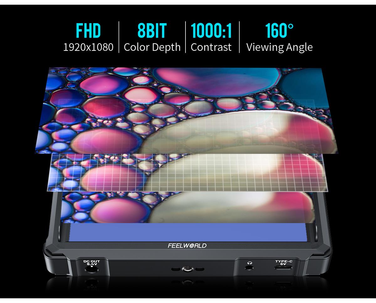 FEELWORLD FW568 PRO 6-inch 1200nit High Bright Camera DSLR Monitor 4K HDMI 60Hz