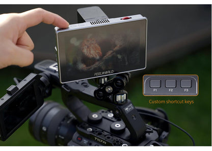 FEELWORLD H5 5.5-inch 12G SDI HDMI 2.0 Camera Field Monitor High Brightness 1200nit Touchscreen