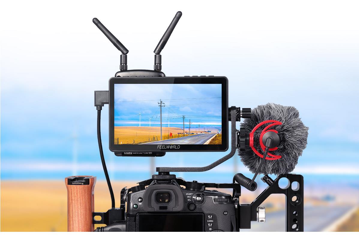 FEELWORLD F5 Pro V4 6 Inch Touch Screen 3D LUT DSLR Camera Field Monitor with F970 External Kit