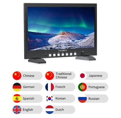FEELWORLD FVM215-1000 21.5-inch Professional Production Broadcast Monitor High Brightness 1000nit Full HD IPS 4K60Hz HDMI 3G-SDI