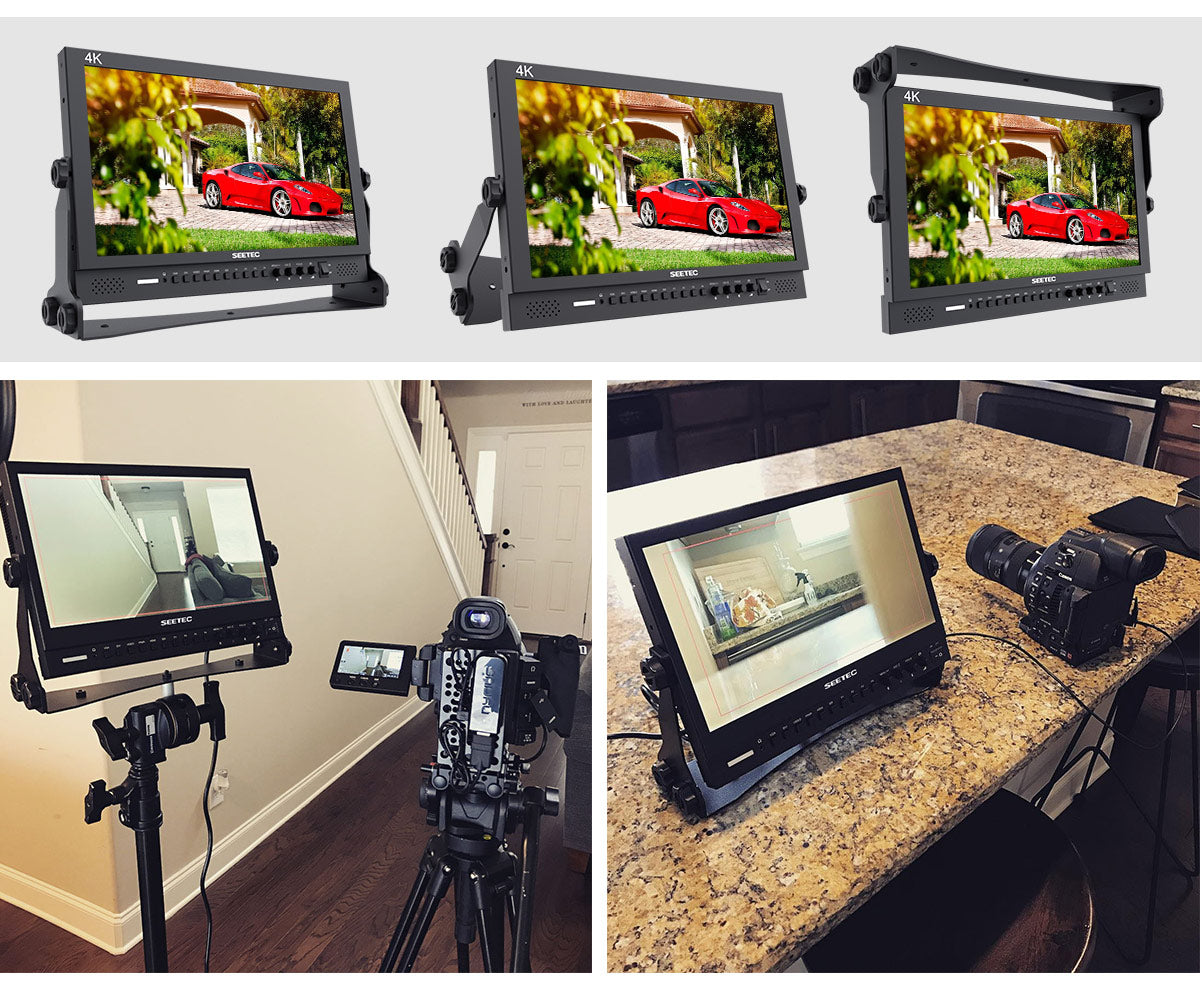 FEELWORLD SEETEC P173-9HSD 17.3" Aluminum Design 1920×1080 Pro Broadcast LCD Monitor with 3G-SDI HDMI AV