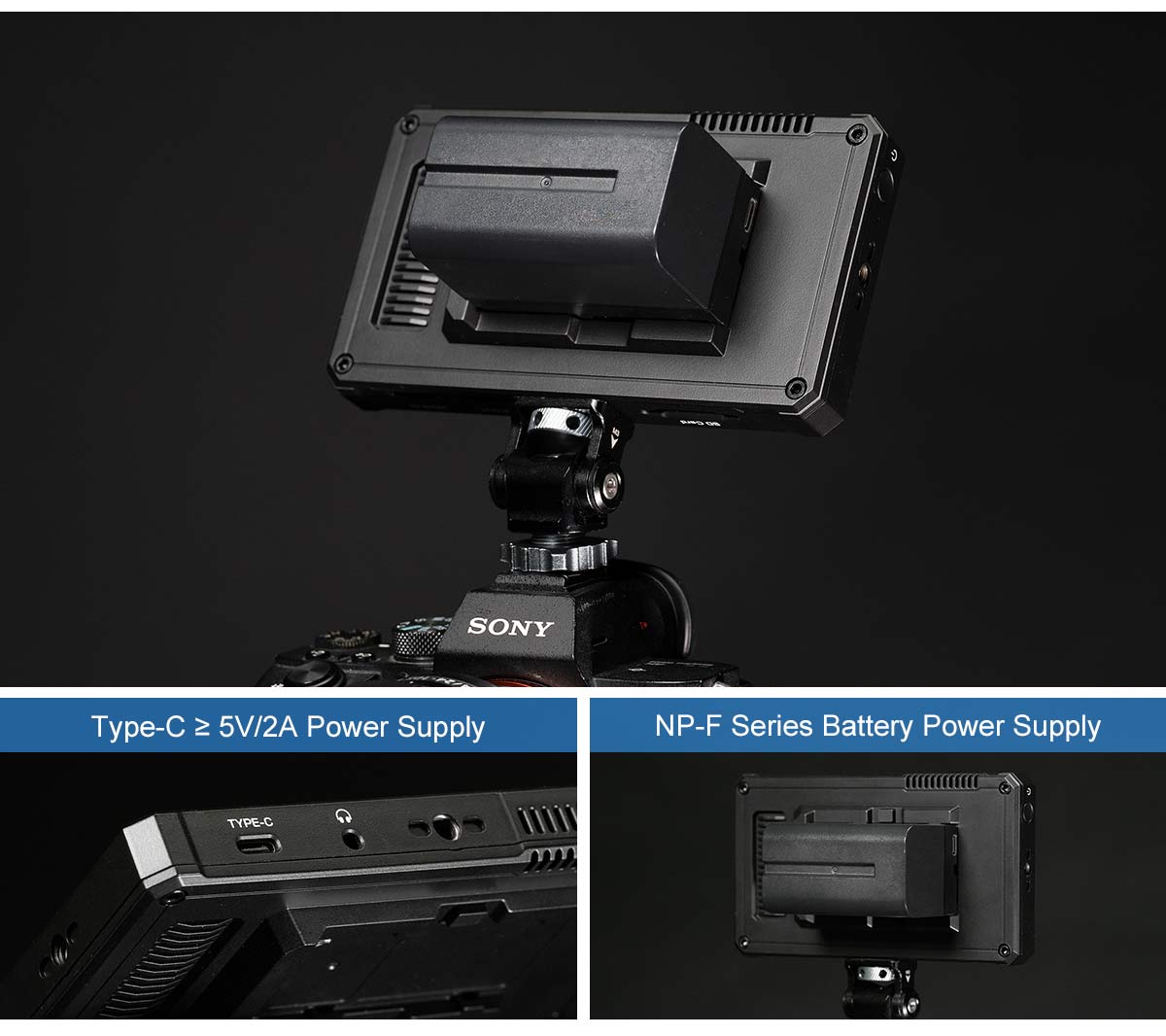 FEELWORLD PS6 5.5 Inch 550nit OLED Vertical Horizontal Camera Field Video Monitor Touch Screen 4K HDMI
