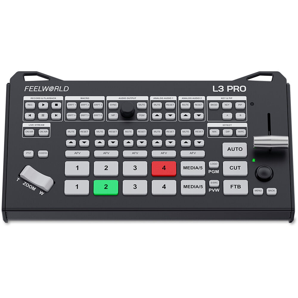 FEELWORLD L3 PRO Multiple Camera Video Switcher Mixer 3G SDI 4K HDMI UVC RTMP Streaming PTZ UVC Camera Control