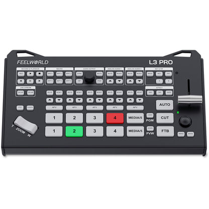 FEELWORLD L3 PRO Multiple Camera Video Switcher Mixer 3G SDI 4K HDMI UVC RTMP Streaming PTZ UVC Camera Control