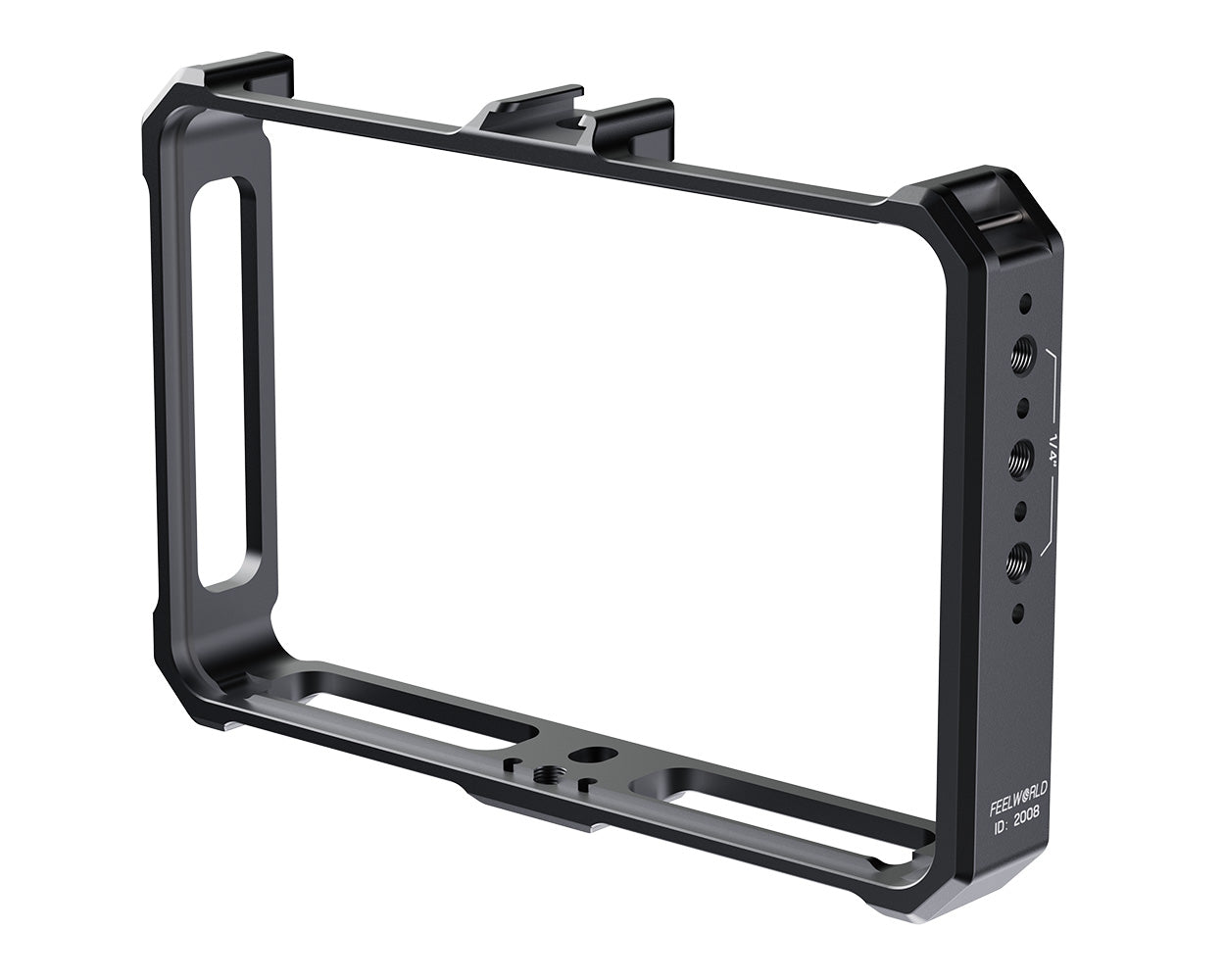 FEELWORLD Camera Monitor Cage for F5 PRO F5 PROX F6 PLUS F6 PLUSX Monitor with Multiple Expansion Interfaces Full Aluminum Alloy 2008
