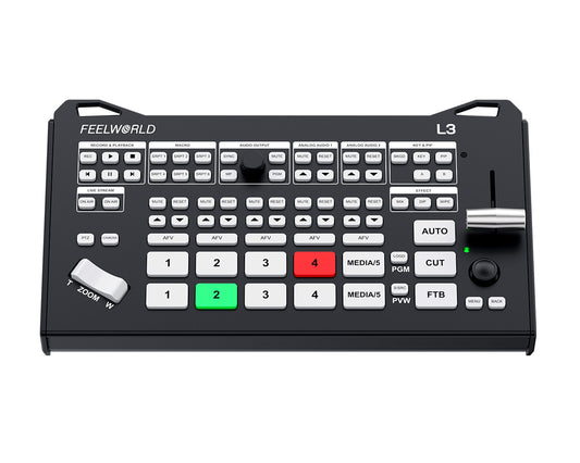 FEELWORLD L3 Multiple Camera Video Switcher Mixer 4K HDMI UVC RTMP Streaming PTZ UVC Camera Control