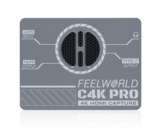 FEEWORLD C4K PRO USB-C Video Capture Card – 4K 60Hz, Plug and Play, Built-in Cooling, Ideal for Streaming, Gaming, Zoom/Teams