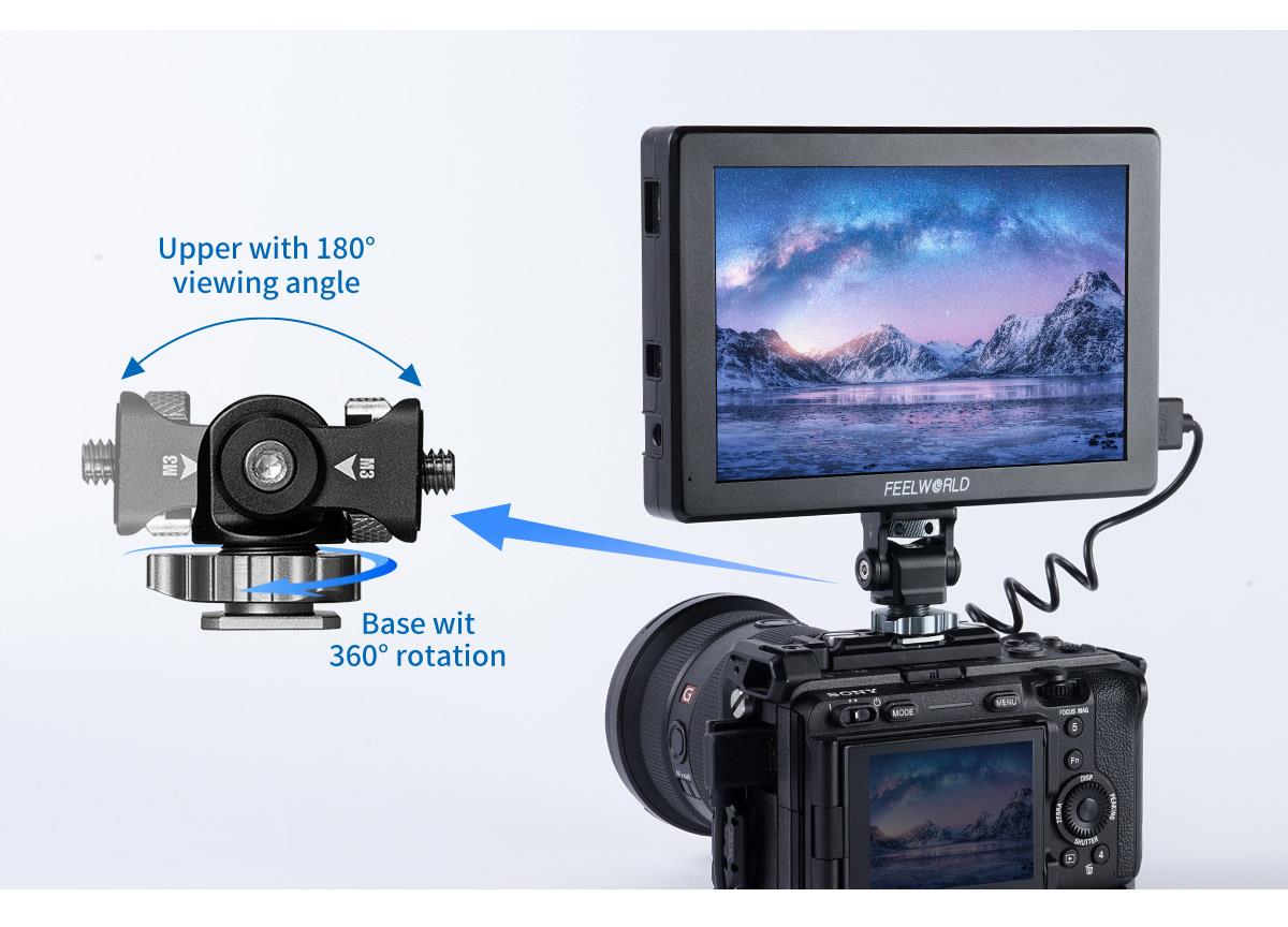 FEELWORLD T7 PRO/T7S PRO 7-inch 2000NIT Ultra High Brightness Field Camera Monitor Aluminium Housing 3G SDI 4K HDMI 60Hz