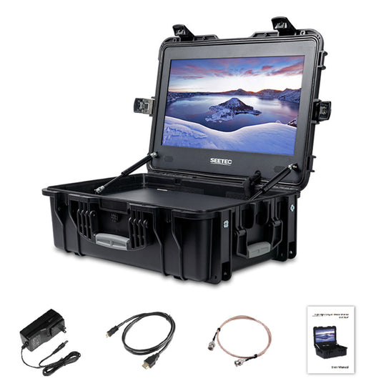 FEELWORLD SEETEC WPC215 21.5 Inch 1000nit High Bright Carry-on Production Monitor with Waterproof Case