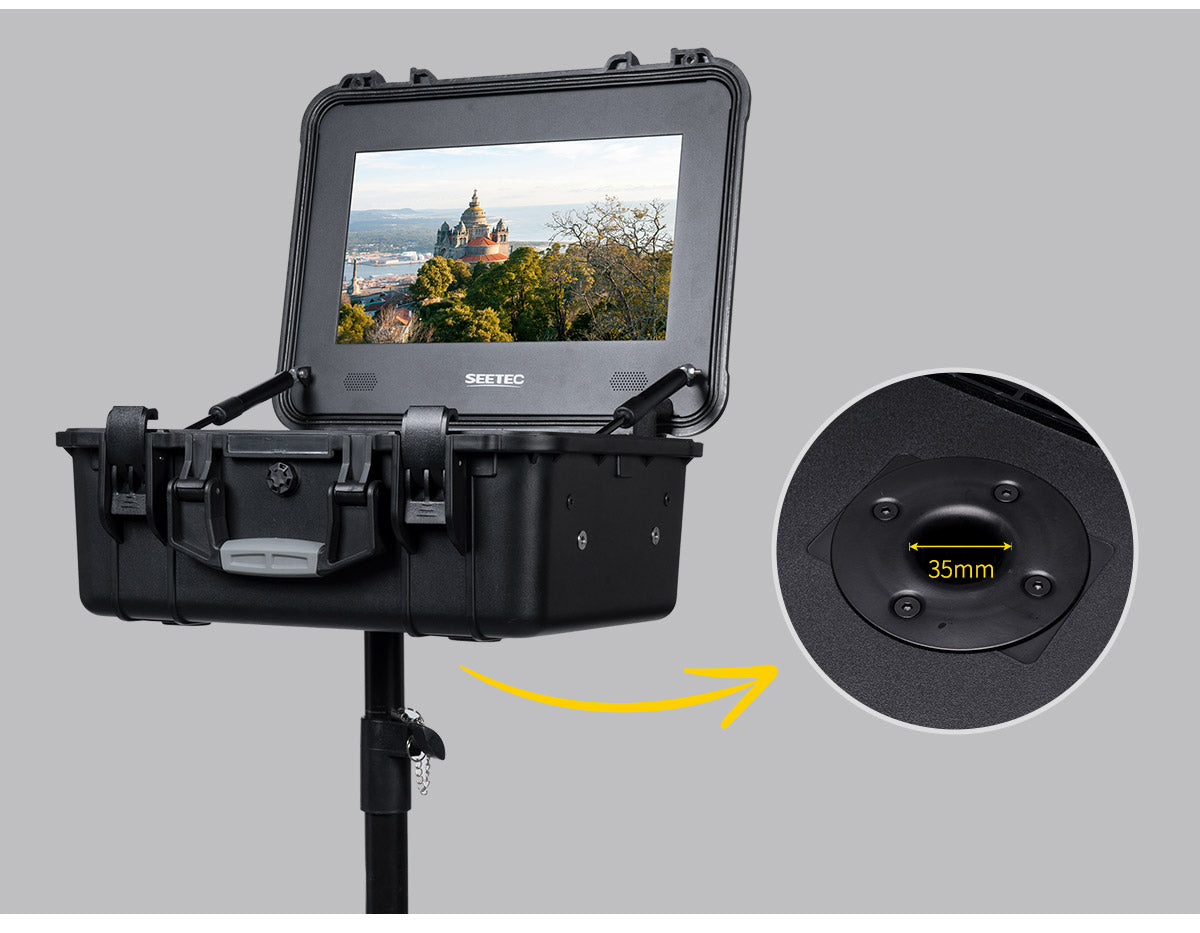 FEELWORLD SEETEC WPC156 15.6 inch 1000nit High Bright Carry-on Production Monitor with Waterproof Case