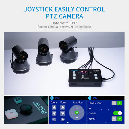 FEELWORLD L1 PLUS Multi-camera Video Mixer Switcher Touch Screen PTZ Control USB3.0 Fast Streaming