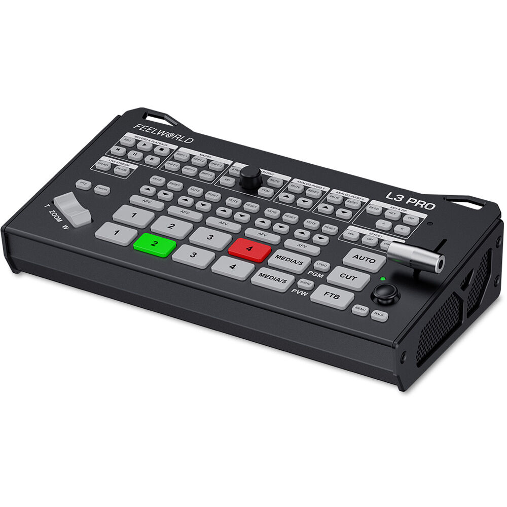 FEELWORLD L3 PRO Multiple Camera Video Switcher Mixer 3G SDI 4K HDMI UVC RTMP Streaming PTZ UVC Camera Control