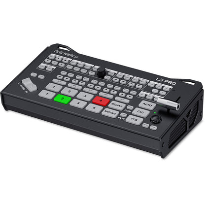 FEELWORLD L3 PRO Multiple Camera Video Switcher Mixer 3G SDI 4K HDMI UVC RTMP Streaming PTZ UVC Camera Control