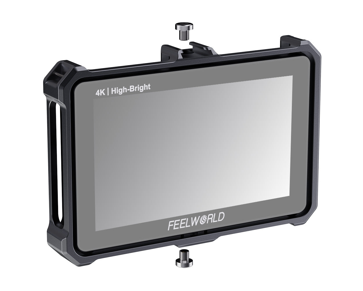 FEELWORLD Camera Monitor Cage for F5 PRO F5 PROX F6 PLUS F6 PLUSX Monitor with Multiple Expansion Interfaces Full Aluminum Alloy 2008