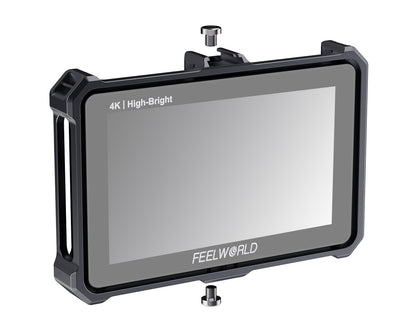 FEELWORLD Camera Monitor Cage for F5 PRO F5 PROX F6 PLUS F6 PLUSX Monitor with Multiple Expansion Interfaces Full Aluminum Alloy 2008