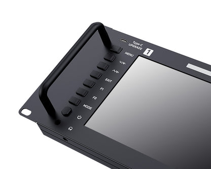 FeelWorld FRM701G Dual 7 Inch 12G-SDI/HDMI 4K 3RU Rackmount Monitor