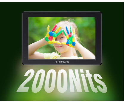 FEELWORLD T7 PRO/T7S PRO 7-inch 2000NIT Ultra High Brightness Field Camera Monitor Aluminium Housing 3G SDI 4K HDMI 60Hz