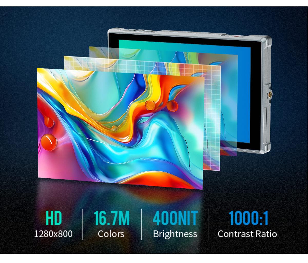 FEELWORLD FW759 PRO 7 Inch Touch Screen Camera Field Video Monitor 4K HDMI 1280x800 IPS