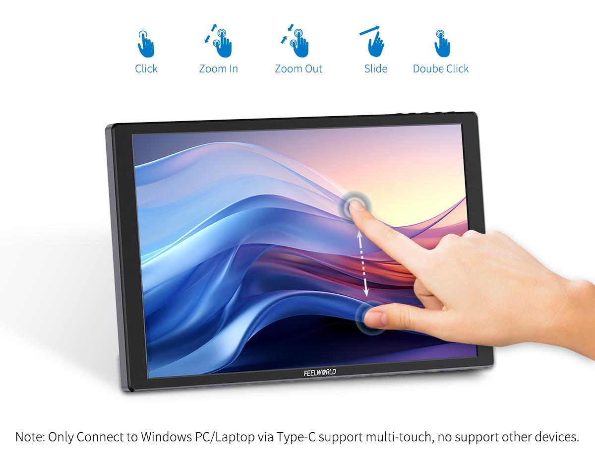 FEELWORLD D10 10.1 Inch 1920 x 1200 Touchscreen Monitor for Windows, Teleprompter, Raspberry Pi, Android