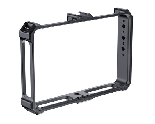 FEELWORLD Camera Monitor Cage for F5 PRO F5 PROX F6 PLUS F6 PLUSX Monitor with Multiple Expansion Interfaces Full Aluminum Alloy 2008