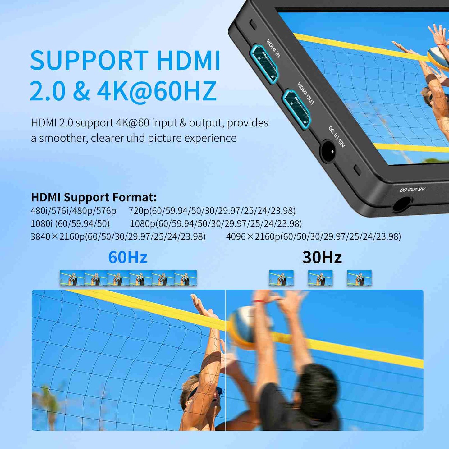 FEELWORLD T6 6-Inch Camera Field Video Monitor Aluminium Housing 4K HDMI USB-C Power Input