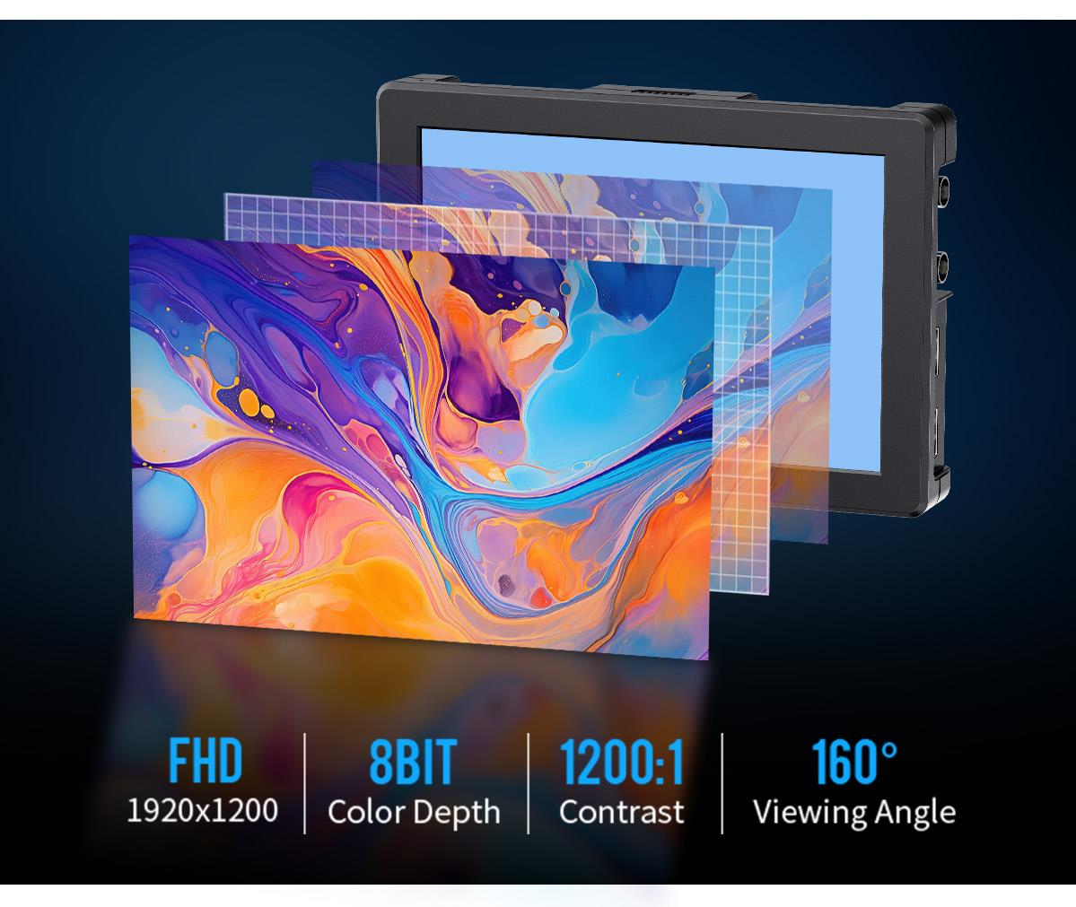 FEELWORLD T7 PRO/T7S PRO 7-inch 2000NIT Ultra High Brightness Field Camera Monitor Aluminium Housing 3G SDI 4K HDMI 60Hz