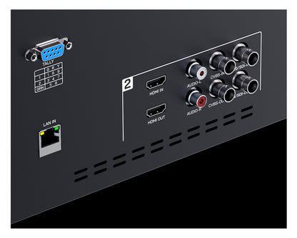 FEELWORLD FRM1001G Dual 10.1 Inch 4RU Rackmount Monitor 12G SDI 4K HDMI 1920x1200 IPS