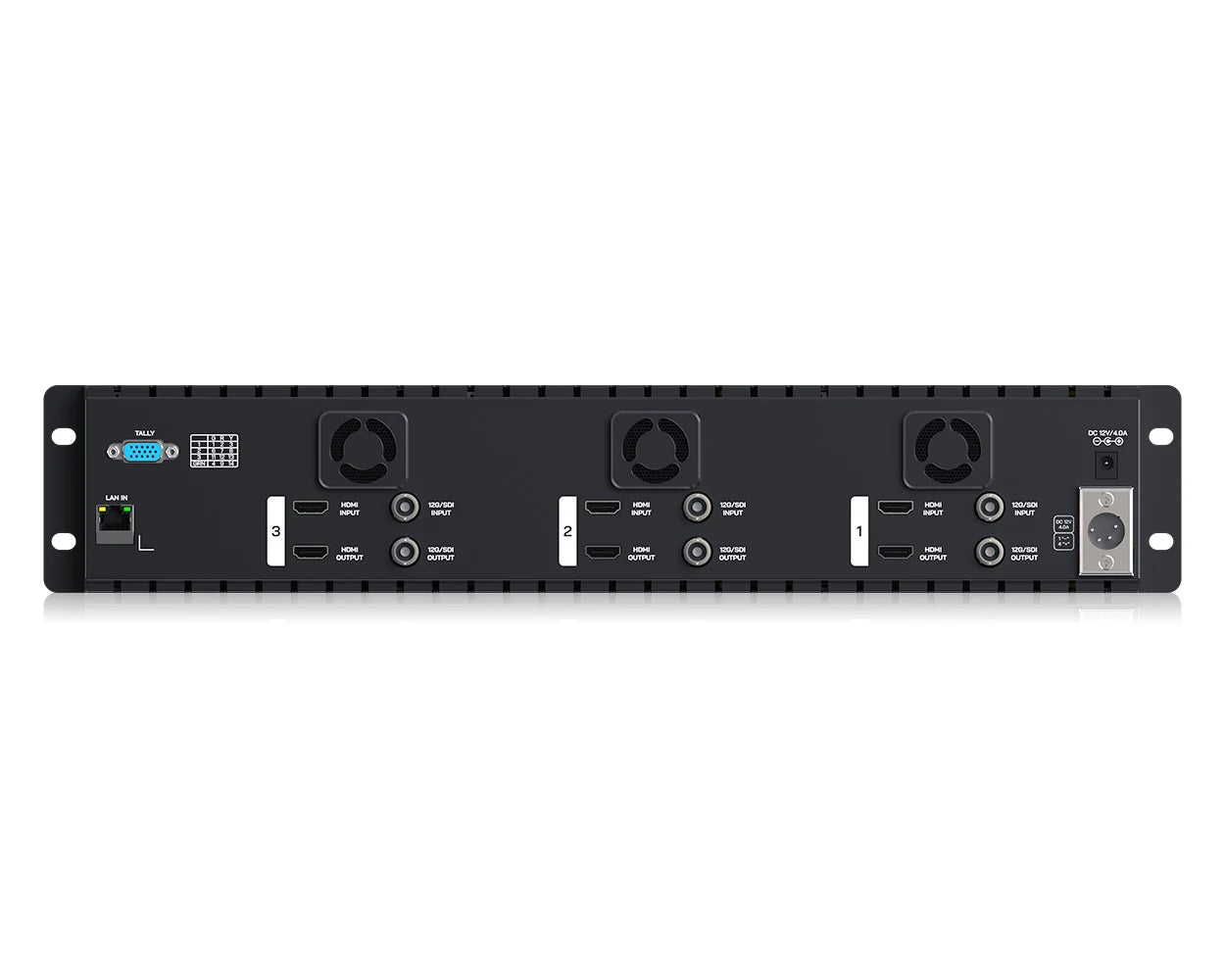 FEELWORLD FRM501G Triple 5.5" 2RU Rackmount Monitor 12G SDI 4K HDMI 1920x1080 IPS 1000nits High Brightness