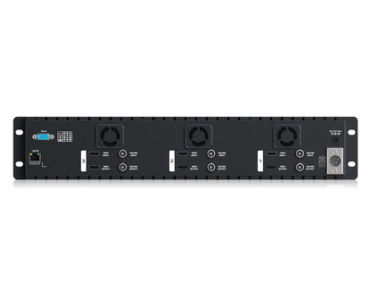 FEELWORLD FRM501G Triple 5.5" 2RU Rackmount Monitor 12G SDI 4K HDMI 1920x1080 IPS 1000nits High Brightness
