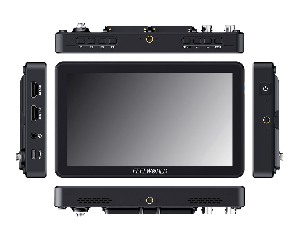 FEELWORLD LUT7T 7" 10-bit HDMI Field Monitor, 2000nits Touchscreen, AG+AF Coating for Camera Live View