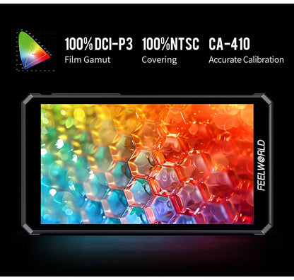 FEELWORLD PS6 5.5 Inch 550nit OLED Vertical Horizontal Camera Field Video Monitor Touch Screen 4K HDMI