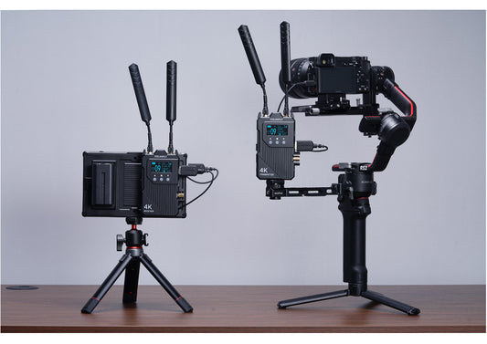 FEELWORLD WT1S/WT1H 4K Wireless Video Transmission System SDI+Dual HDMI Full Duplex Intercom Live Streaming