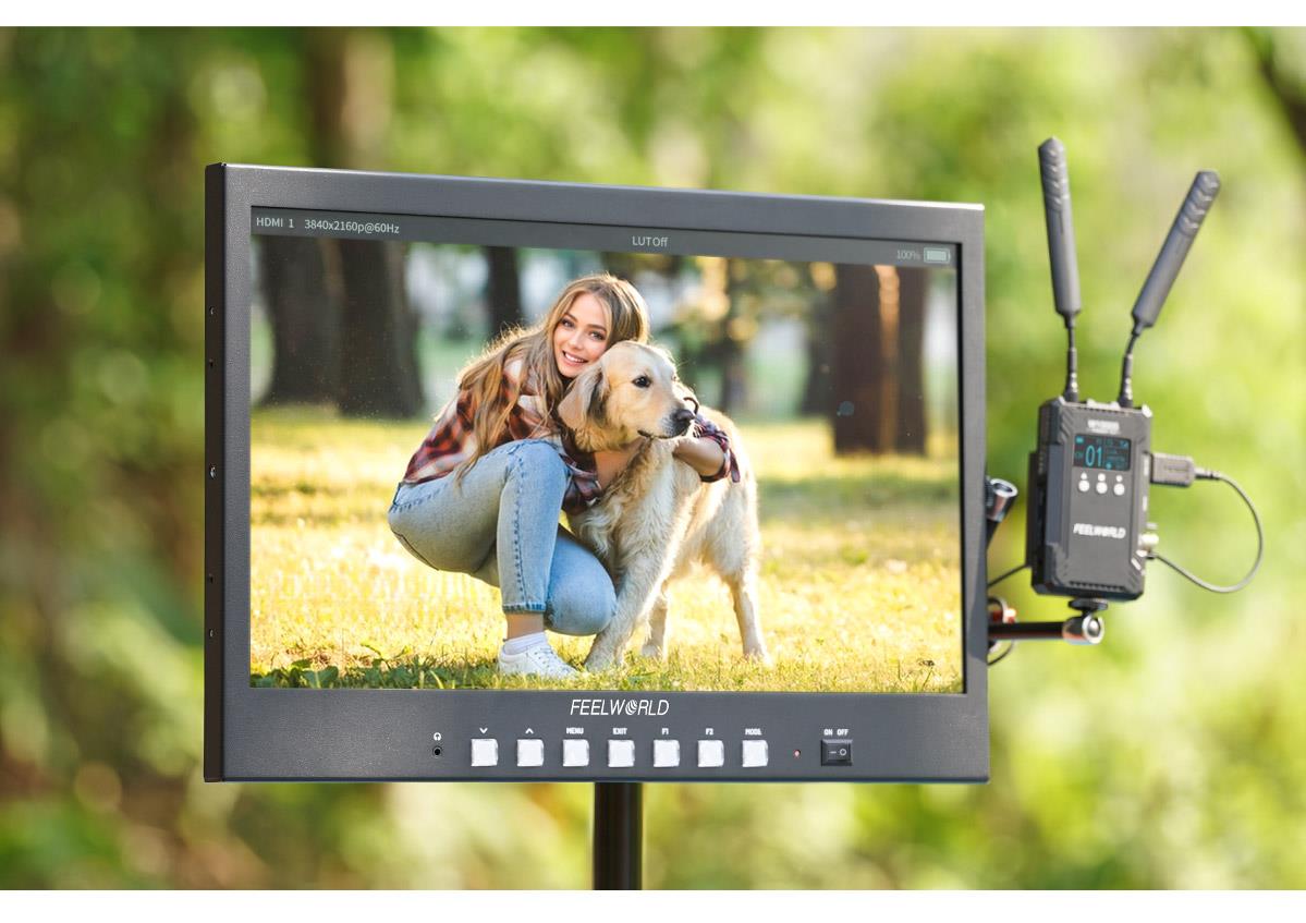FEELWORLD FVM215-1000 21.5-inch Professional Production Broadcast Monitor High Brightness 1000nit Full HD IPS 4K60Hz HDMI 3G-SDI