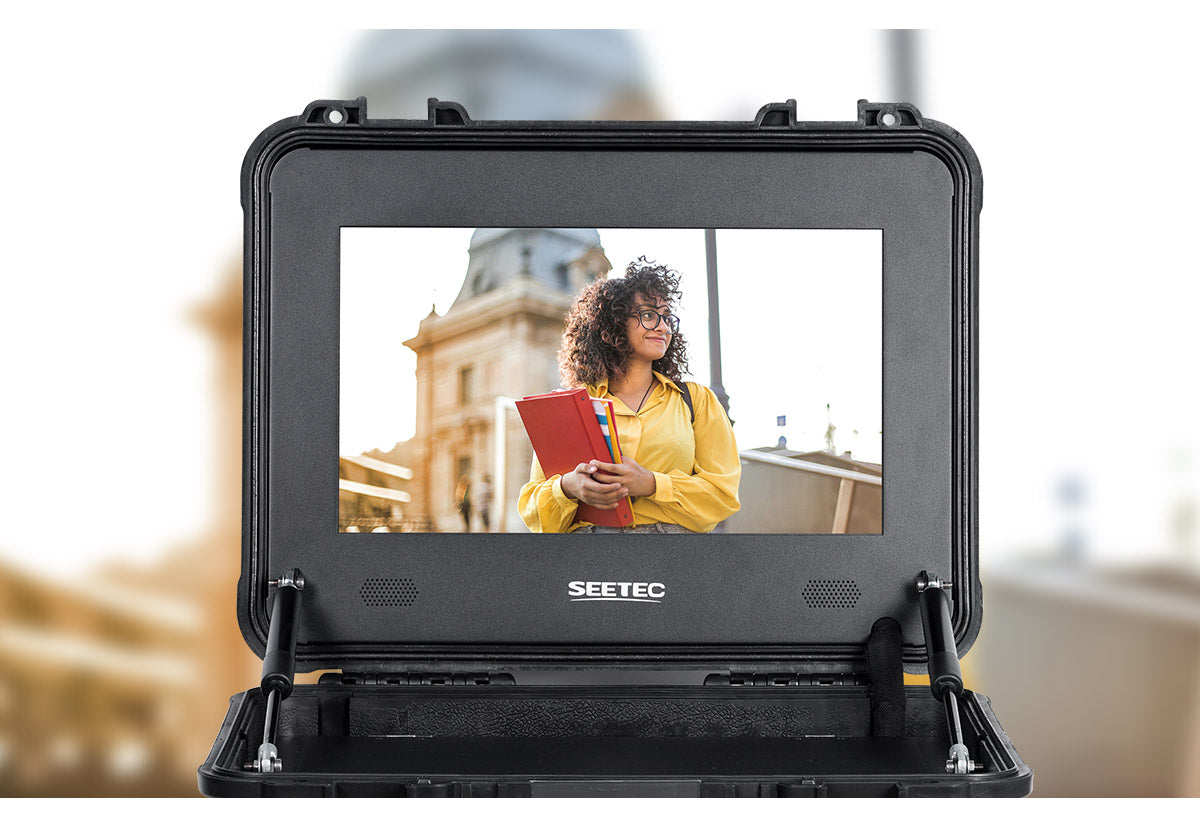 FEELWORLD SEETEC WPC156 15.6 inch 1000nit High Bright Carry-on Production Monitor with Waterproof Case