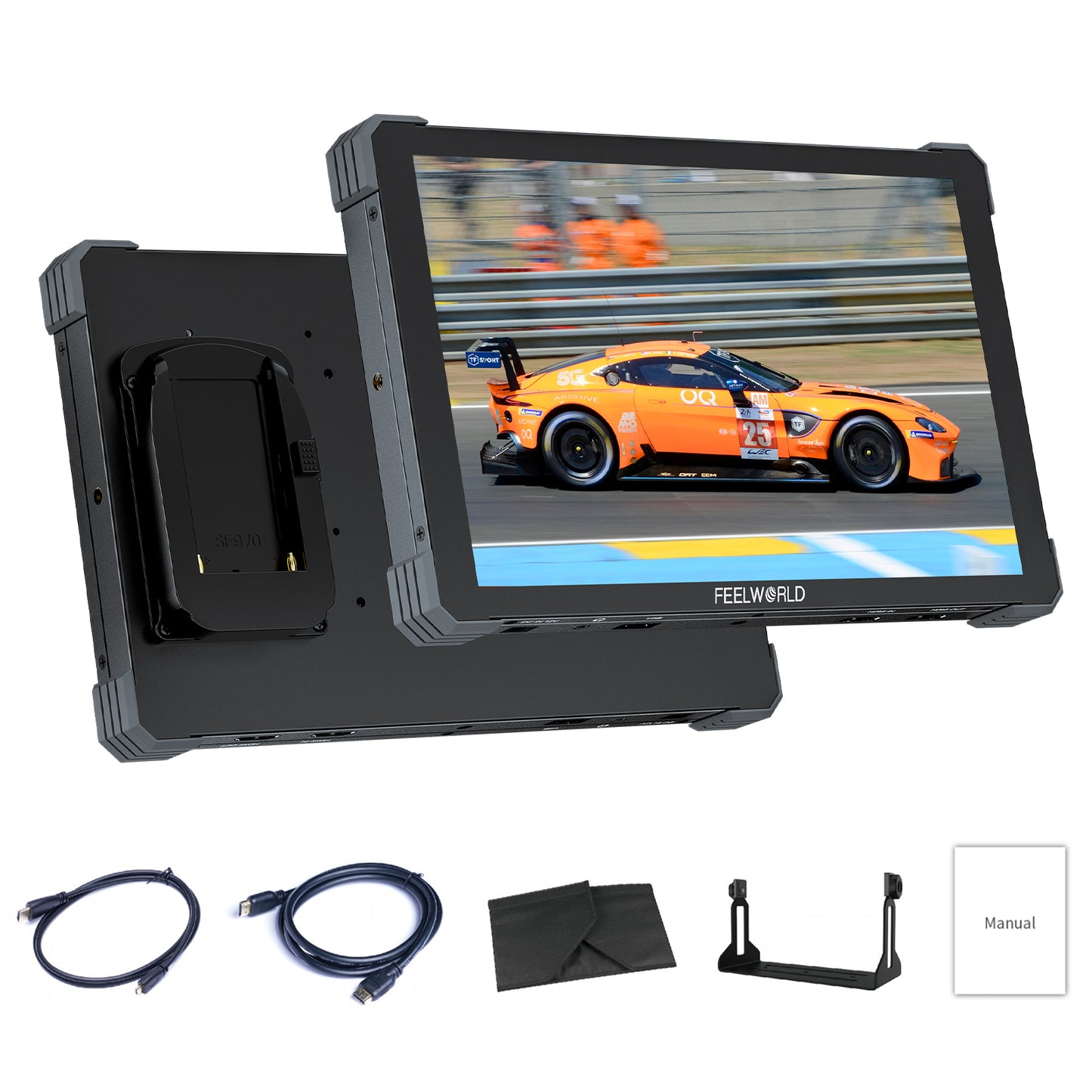 FEELWORLD T10 10.1 Inch 500nit Aluminium DSLR Camera Field Monitor External Install and Power Kit