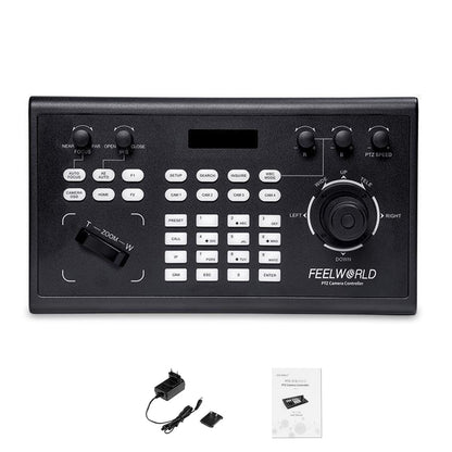 FEELWORLD KBC10 PTZ Camera Controller with Joystick and Keyboard Control PoE Supported