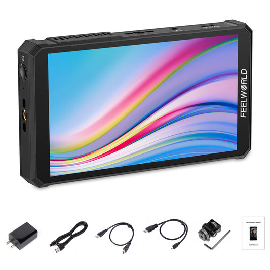 FEELWORLD PS6 5.5 Inch 550nit OLED Vertical Horizontal Camera Field Video Monitor Touch Screen 4K HDMI