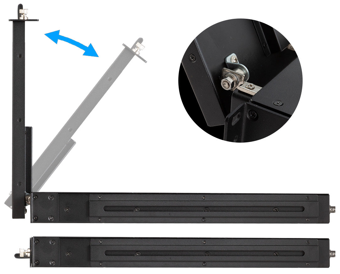 FEELWORLD SEETEC SC173-HSD-56 17.3 Inch 1RU Pull Out Rack Mount Monitor Full HD 1920x1080