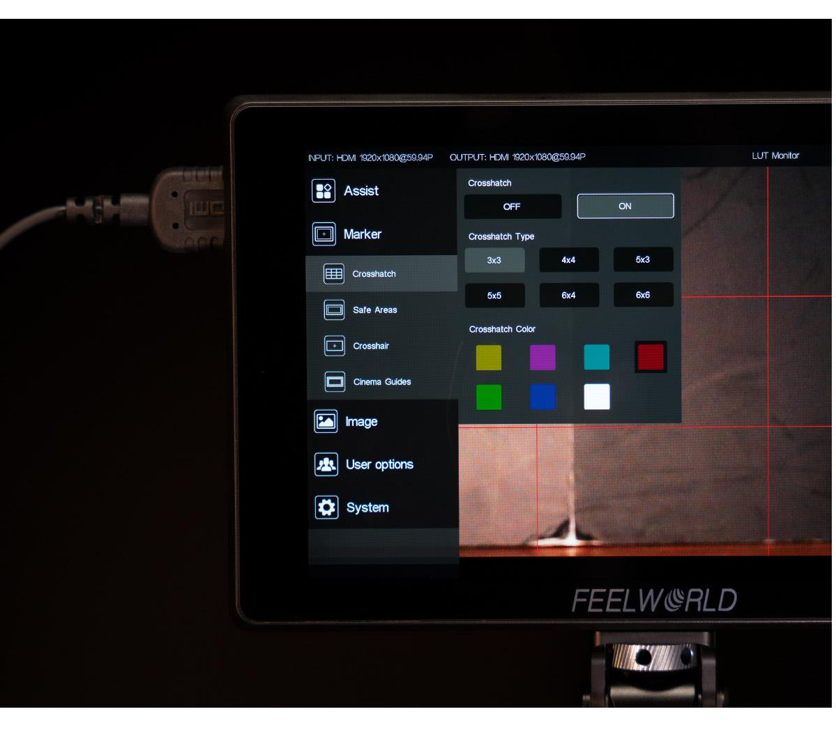 FEELWORLD SH7 7 Inch Ultra Bright 2200nit On-camera Monitor SDI HDMI Cross Conversion Time Code