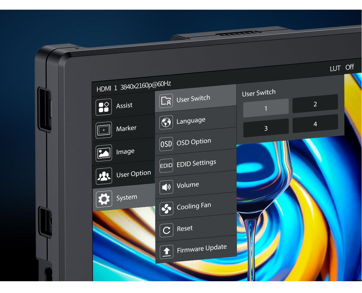 FEELWORLD T7 PRO/T7S PRO 7-inch 2000NIT Ultra High Brightness Field Camera Monitor Aluminium Housing 3G SDI 4K HDMI 60Hz
