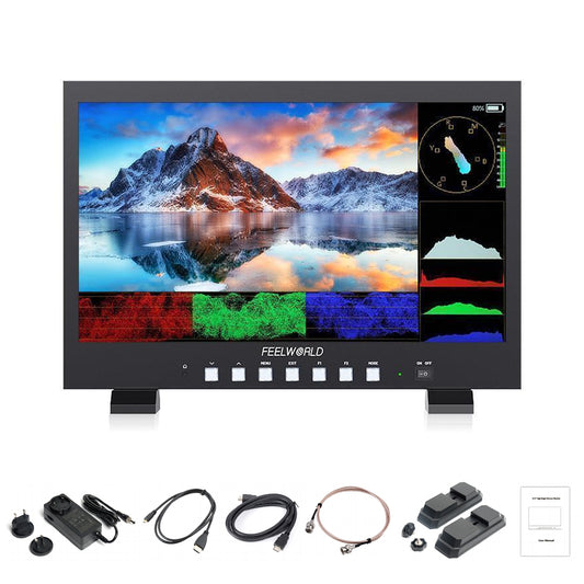 FEELWORLD FVM215-1000 21.5-inch Professional Production Broadcast Monitor High Brightness 1000nit Full HD IPS 4K60Hz HDMI 3G-SDI