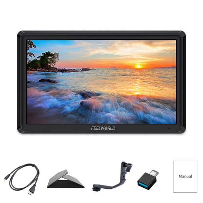 FEELWORLD FW568 V3 6 Inch 3D LUT DSLR Camera Field Monitor IPS Full HD 1920x1080 Support HDMI Input Output Tilt Arm Power Output