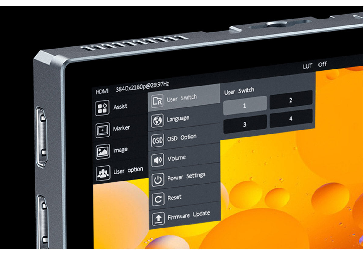 FEELWORLD P6X 5.5 Inch Touchscreen High Bright 1200nit Aluminium Housing DSLR Camera Field Monitor 4K 60Hz