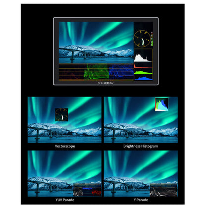 FEELWORLD S10 10-inch 12G SDI HDMI2.0 Camera Field Monitor High Brightness 1200nit Touchscreen