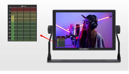 FEELWORLD S10 10-inch 12G SDI HDMI2.0 Camera Field Monitor High Brightness 1200nit Touchscreen