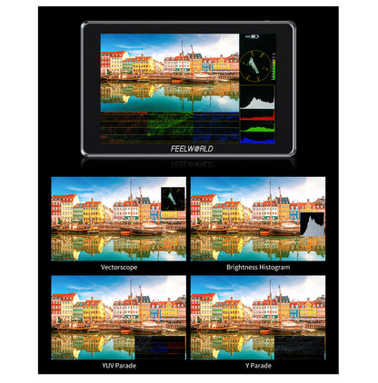 FEELWORLD S7 7-inch 12G SDI HDMI2.0 Camera Field Monitor High Brightness1600nit Touchscreen