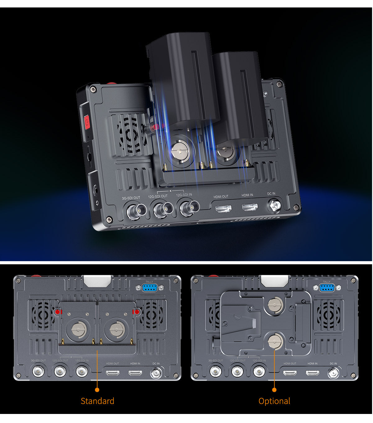 FEELWORLD S7 7-inch 12G SDI HDMI2.0 Camera Field Monitor High Brightness1600nit Touchscreen