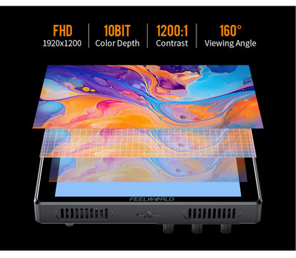 FEELWORLD S7 7-inch 12G SDI HDMI2.0 Camera Field Monitor High Brightness1600nit Touchscreen